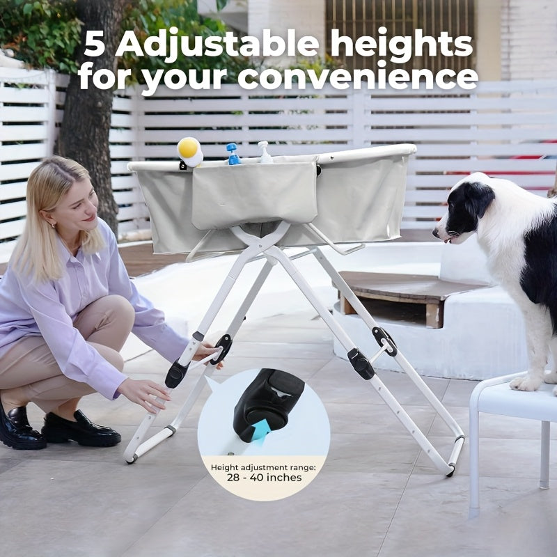 Portable Dog Bath Tub for Easy Grooming and Showering