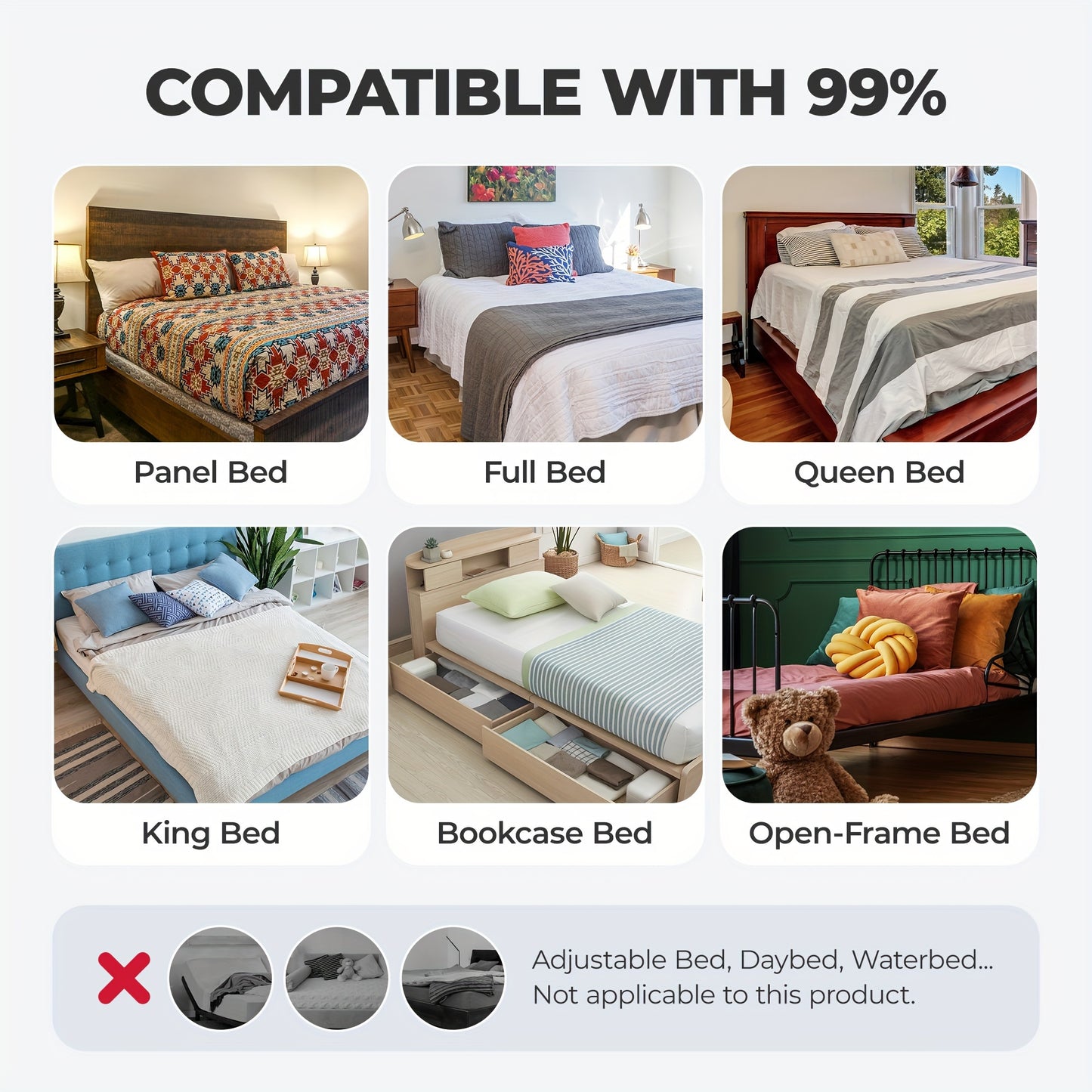 Nimood C1 Pro Bed Rails for Elderly Adult Safety