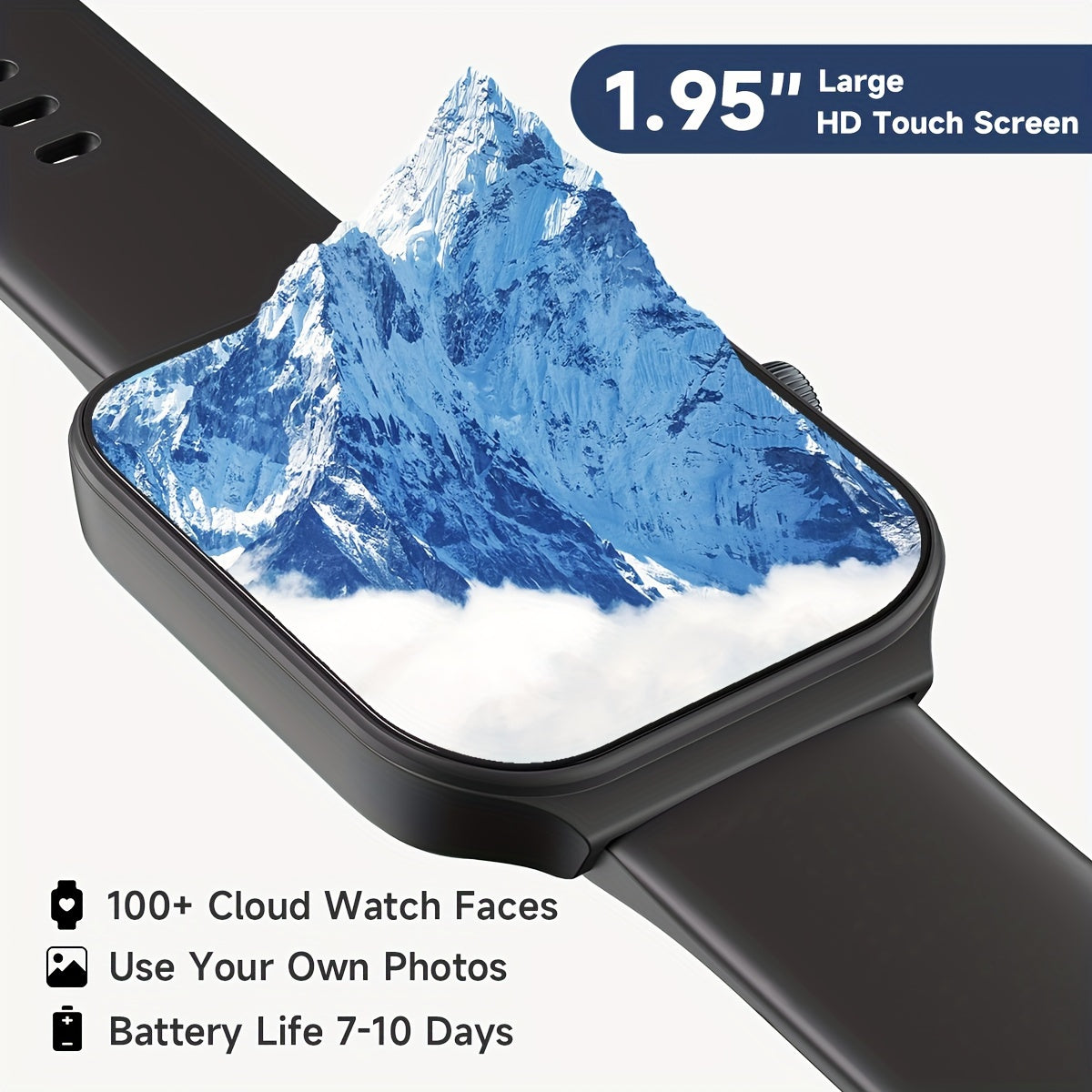 TOOBUR Smartwatch with Call Feature and Fitness Tracking Capabilities