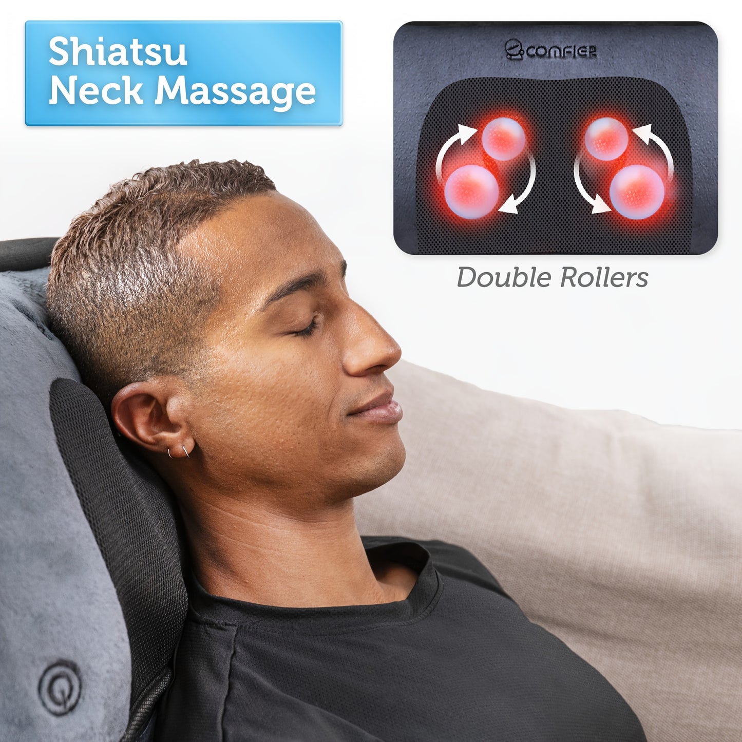 Comfier Full Body Massage Mat With Neck Pillow and Heating Pads