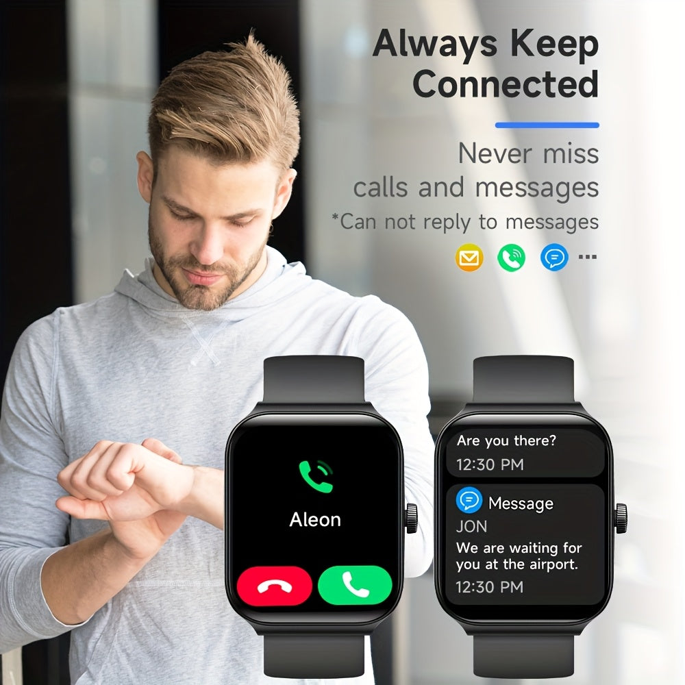 TOOBUR Smartwatch with Call Feature and Fitness Tracking Capabilities