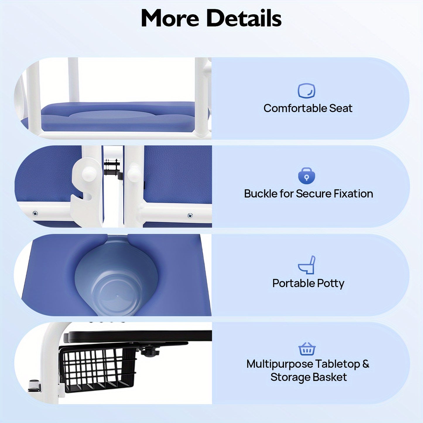 Heavy-Duty Hydraulic Lift Toilet Seat Chair for Easy Transfers