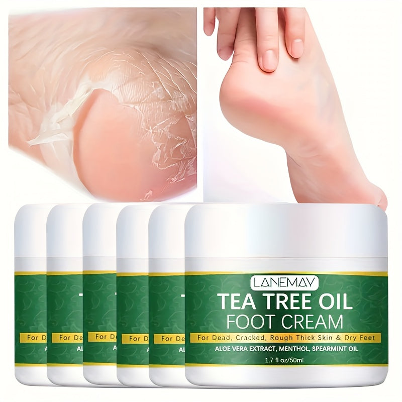Moisturizing Foot Cream with Tea Tree Oil and Aloe Vera