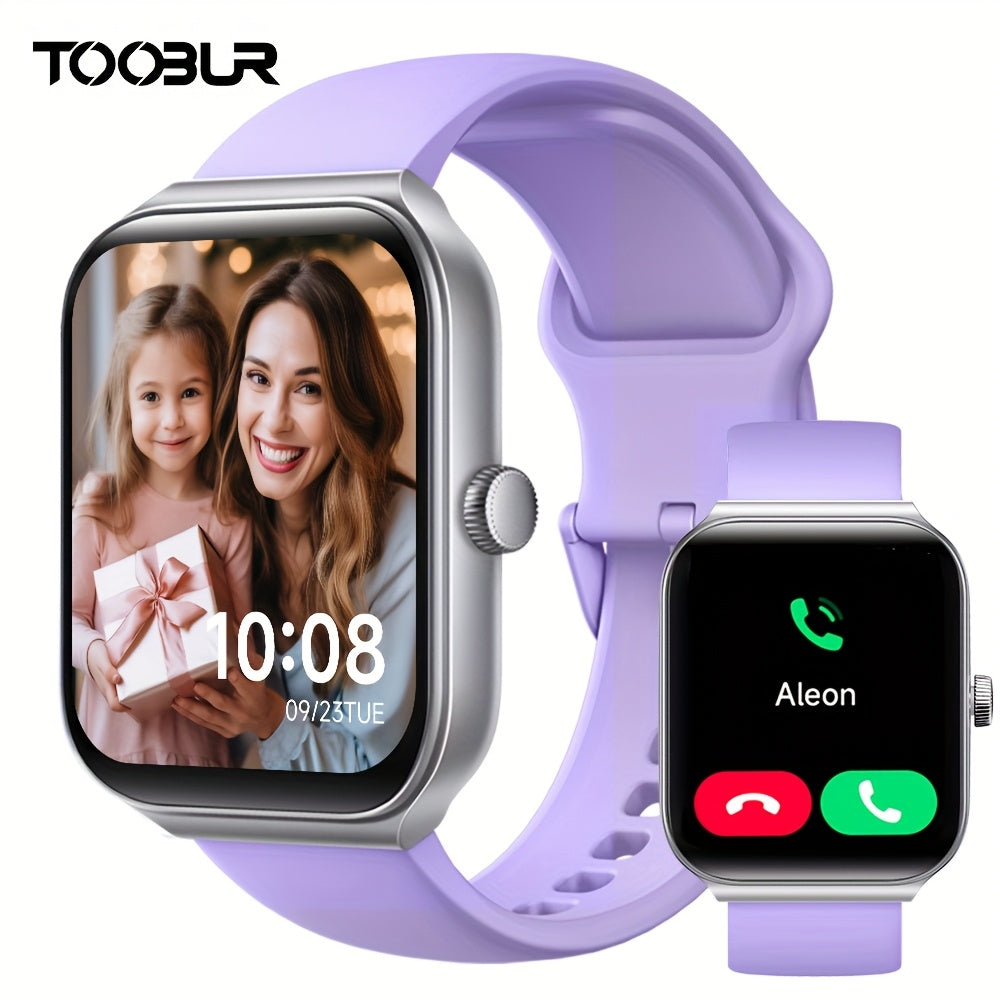 TOOBUR Smartwatch with Call Feature and Fitness Tracking Capabilities
