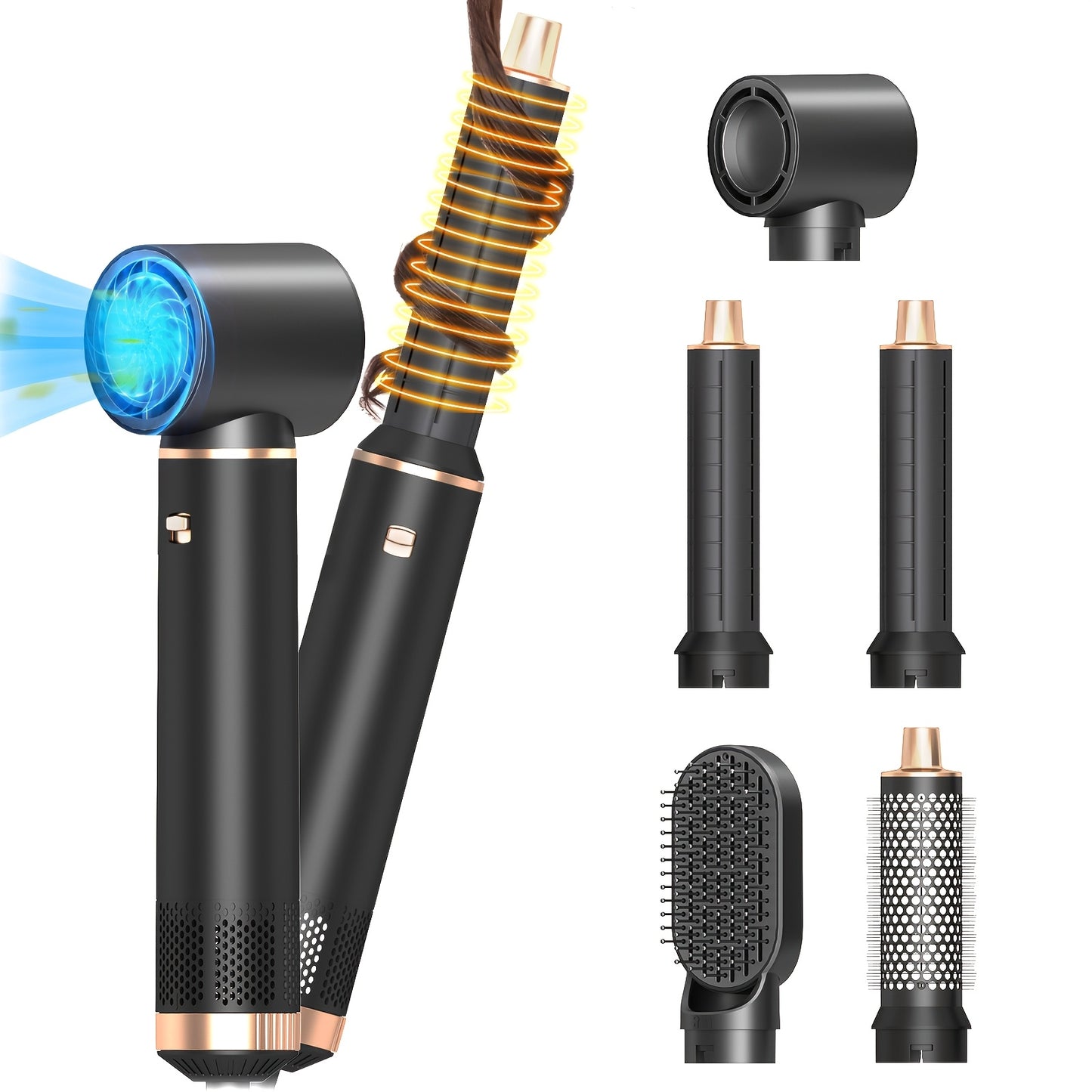 5-in-1 Hair Styler Brush for Effortless Styling and Care