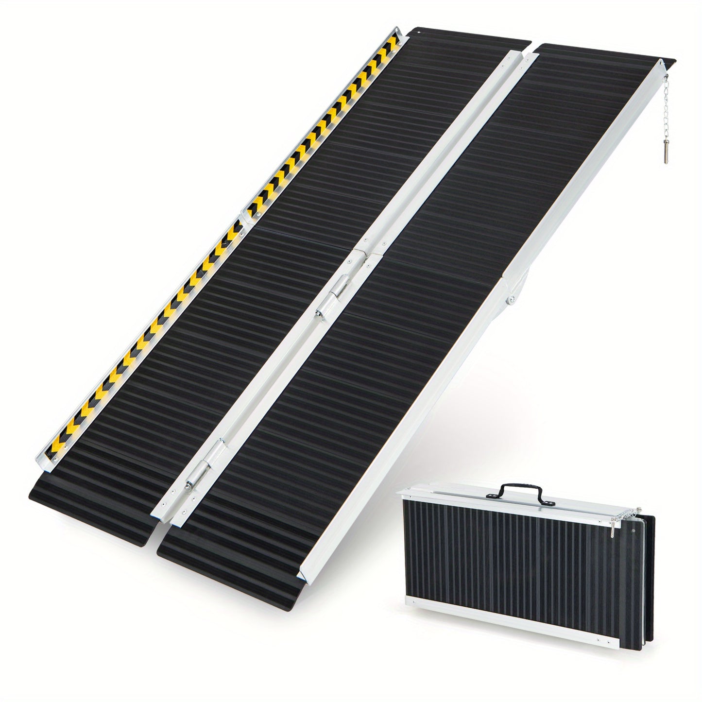 Maxmass Portable Aluminum Wheelchair Ramp for Safe Access