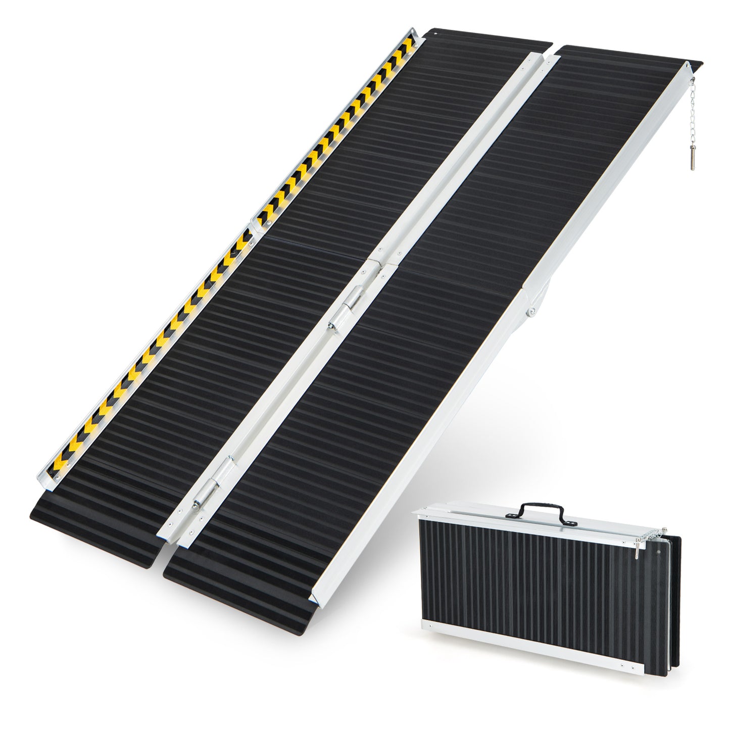 Maxmass Portable Aluminum Wheelchair Ramp for Safe Access