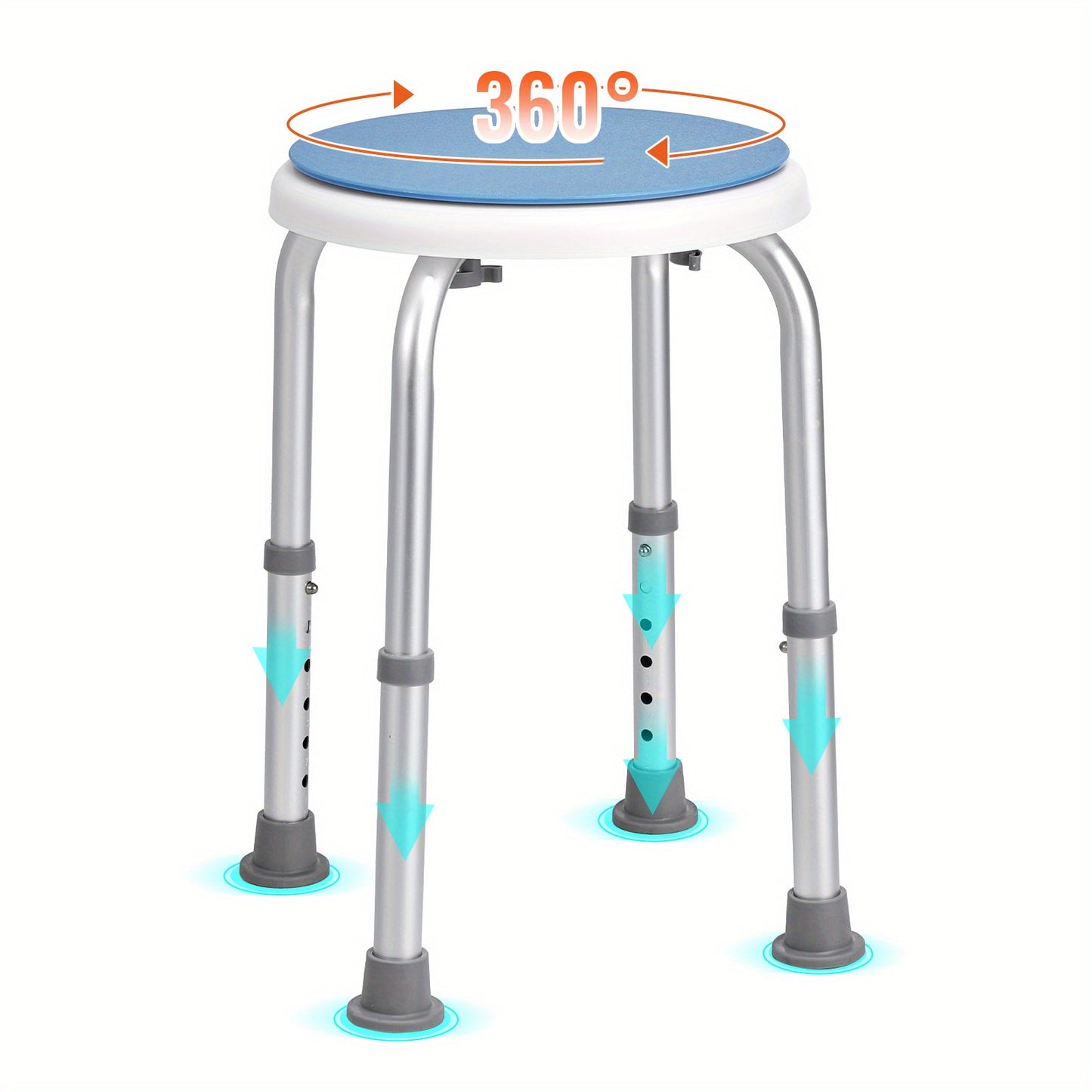 VEVOR 360 Degree Swivel Shower Chair for Comfort and Safety