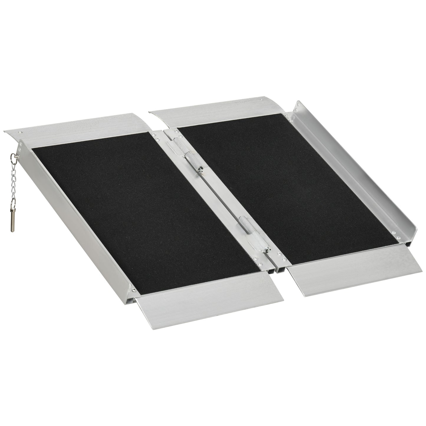 Folding Aluminum Wheelchair Ramp with Non-Slip Surface