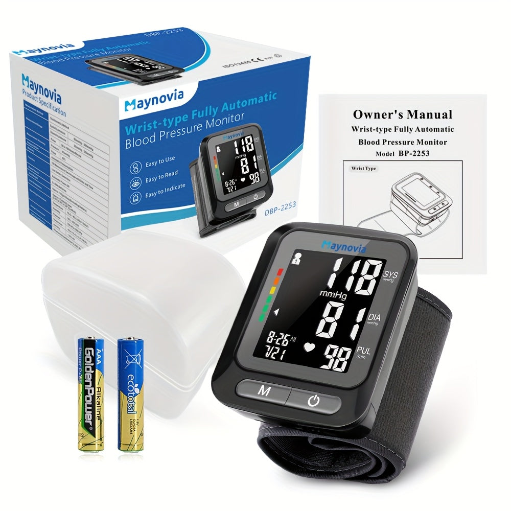 MAYNOVIA Digital Wrist Blood Pressure Monitor for Home Use