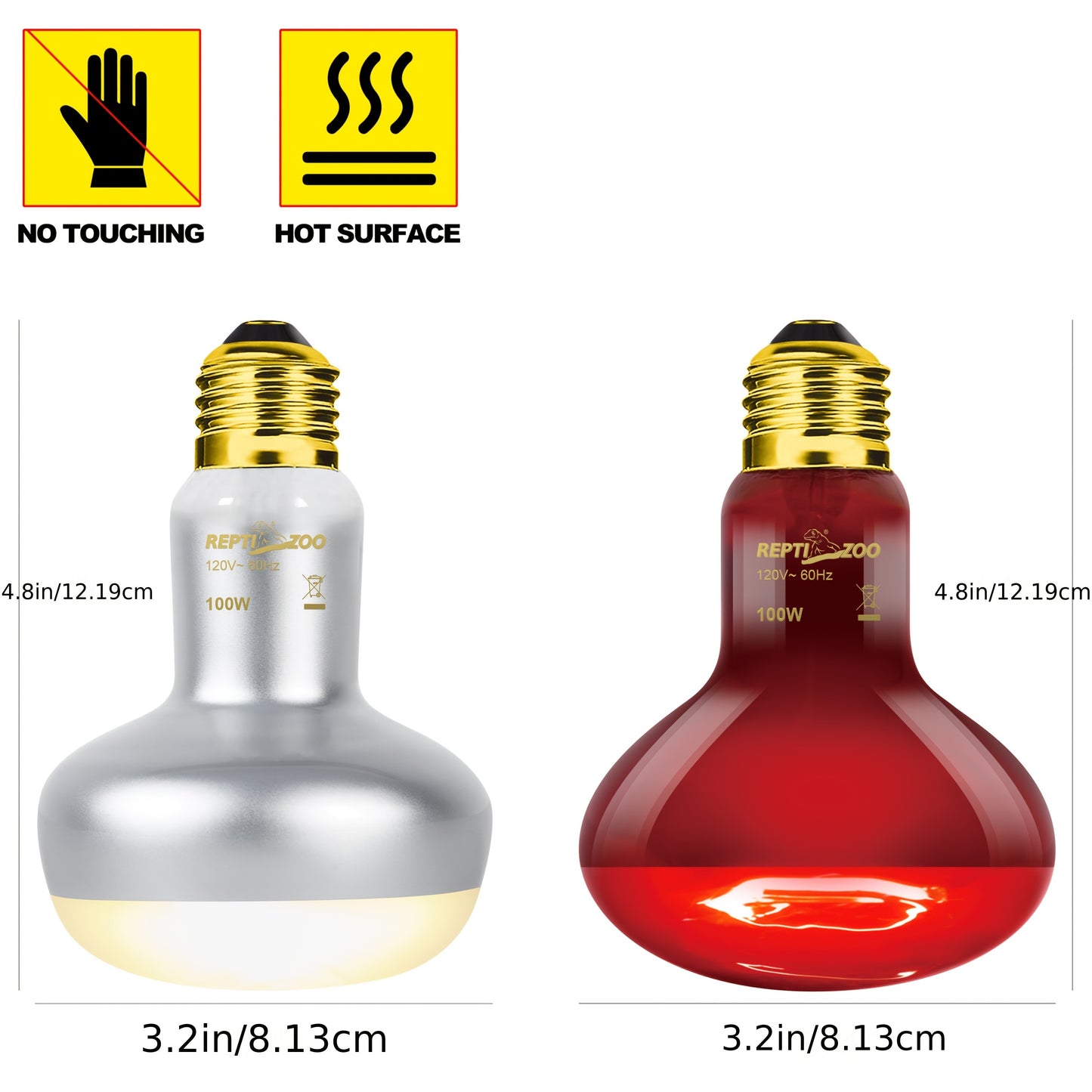 Reptile Heat Lamp Kit for Daylight and Nightlight Needs