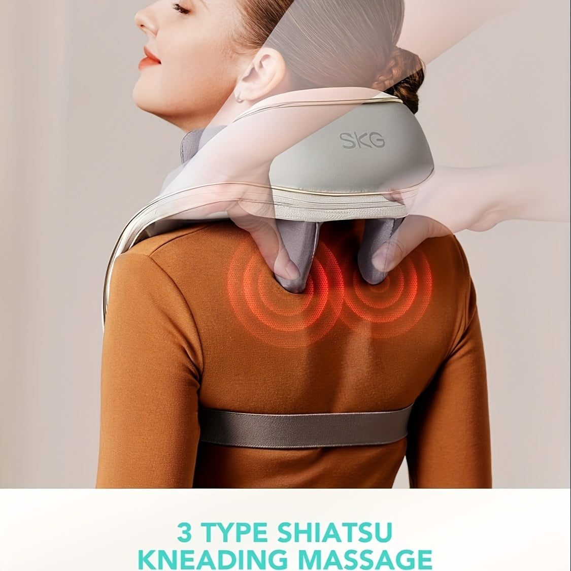 SKG H5MINI Wireless Deep Tissue Neck and Shoulder Massager