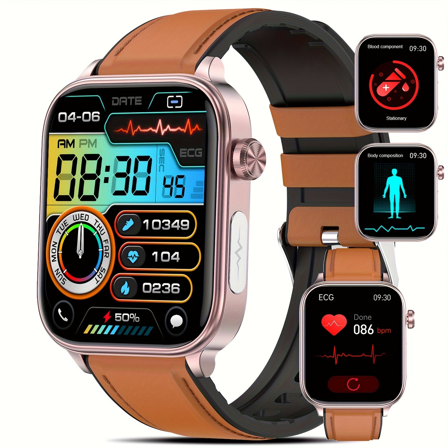 Smart Health Watch With Body Temperature Sleep Tracking BMI
