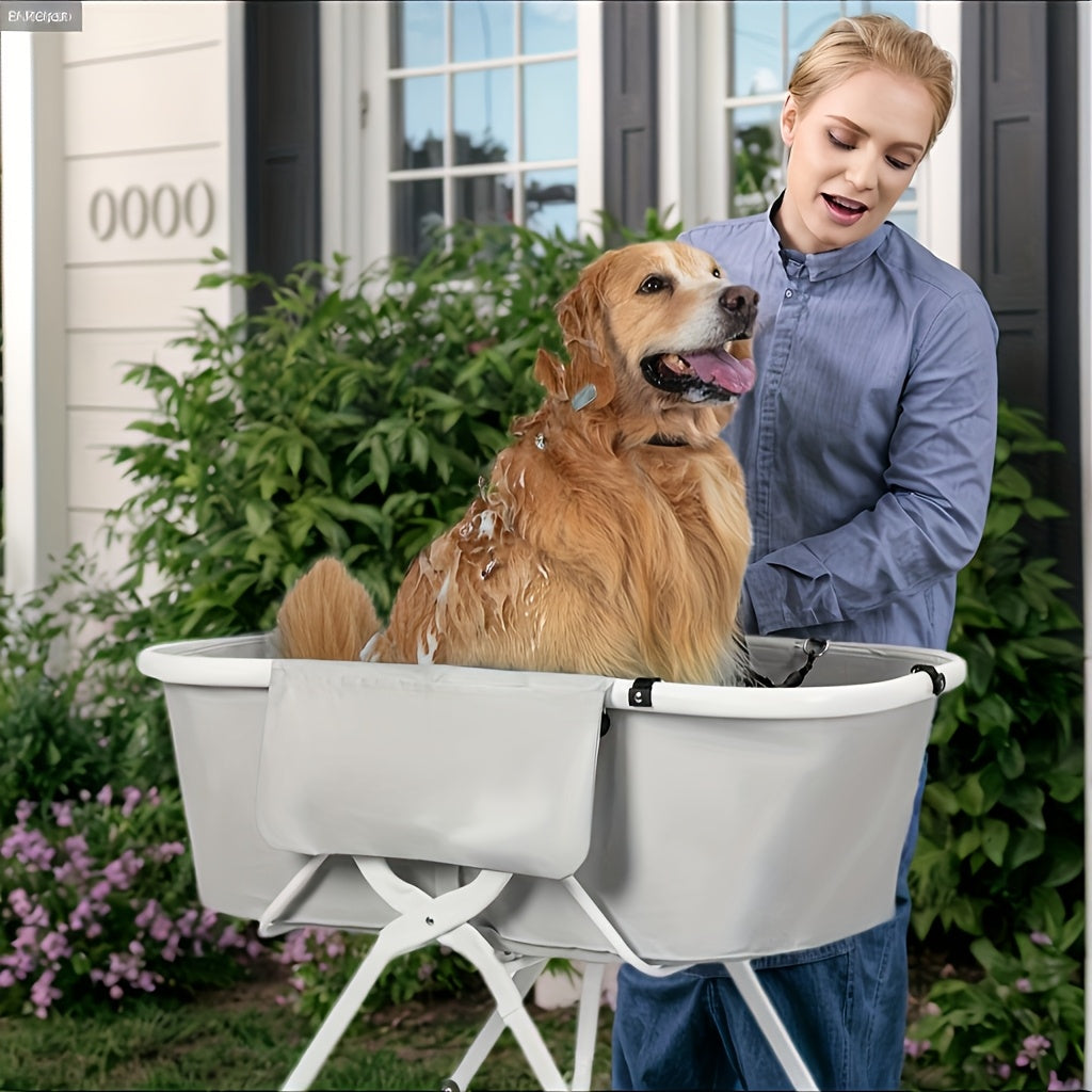 Portable Dog Bath Tub for Easy Grooming and Showering
