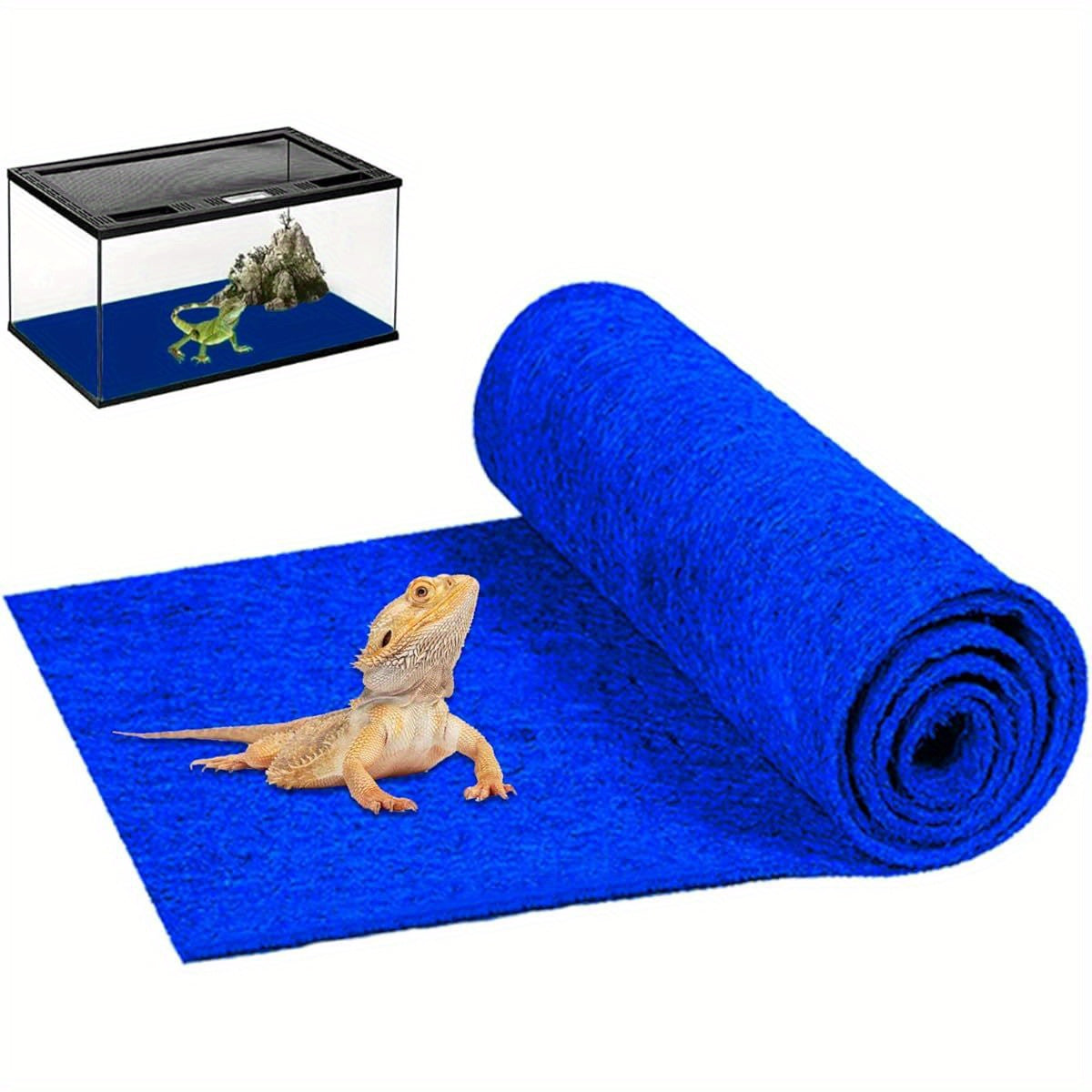 Large Reptile Carpet Liner for Terrarium Bedding and Accessories