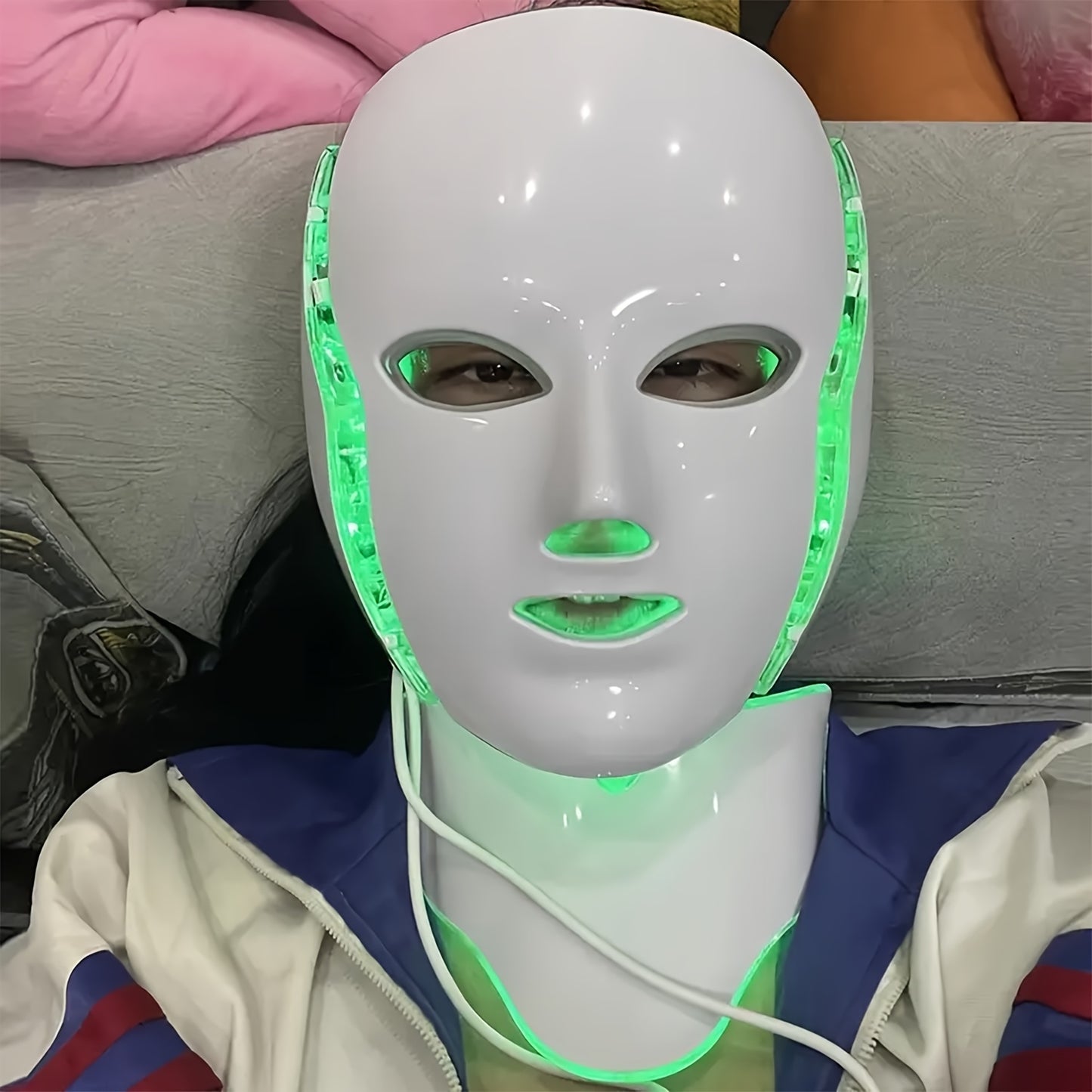 LED Light Therapy Mask for Face and Neck Care