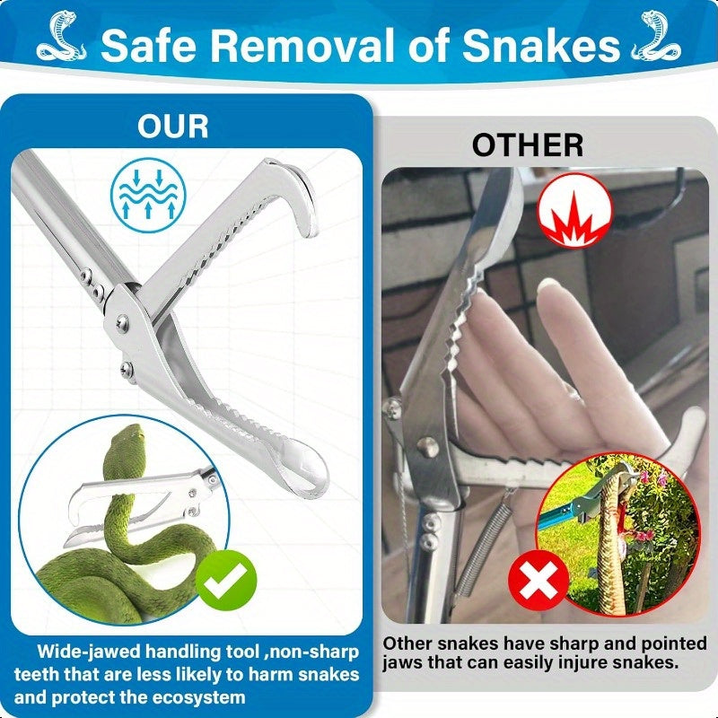 Heavy Duty Snake Grabber Tool for Safe Reptile Handling
