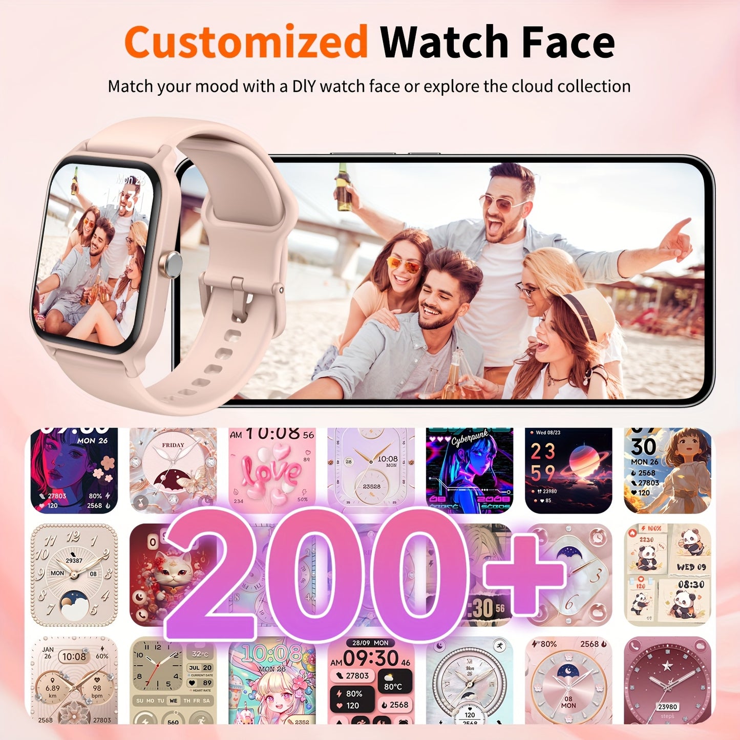FUVEHA Unisex Smartwatch Gift Premium With Alexa And Calls
