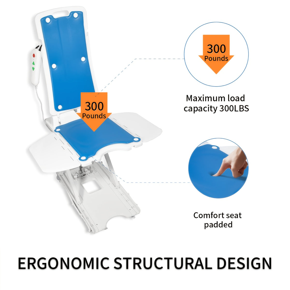 Lightweight Electric Chair Lift for Elderly Fall Assistance