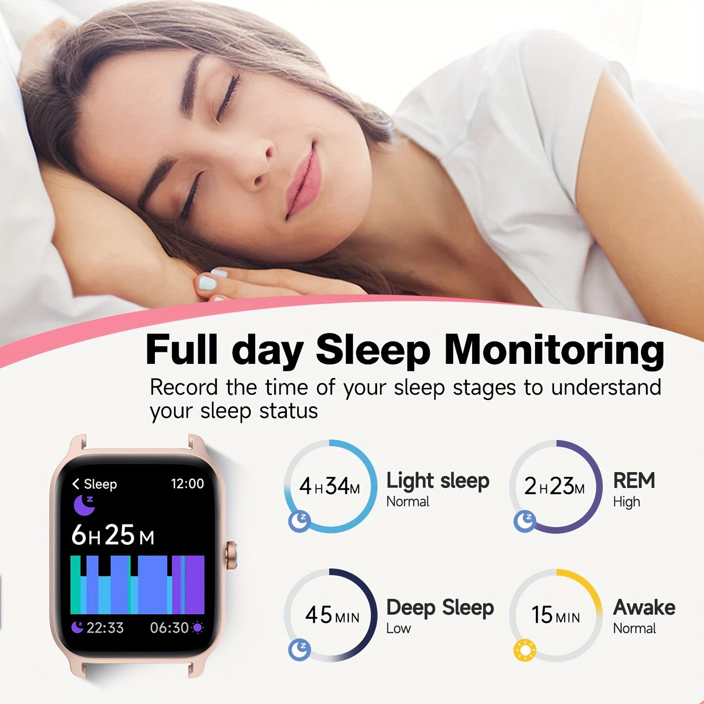 FAWEIO Smart Watch for Women with Fitness Tracker and Alexa