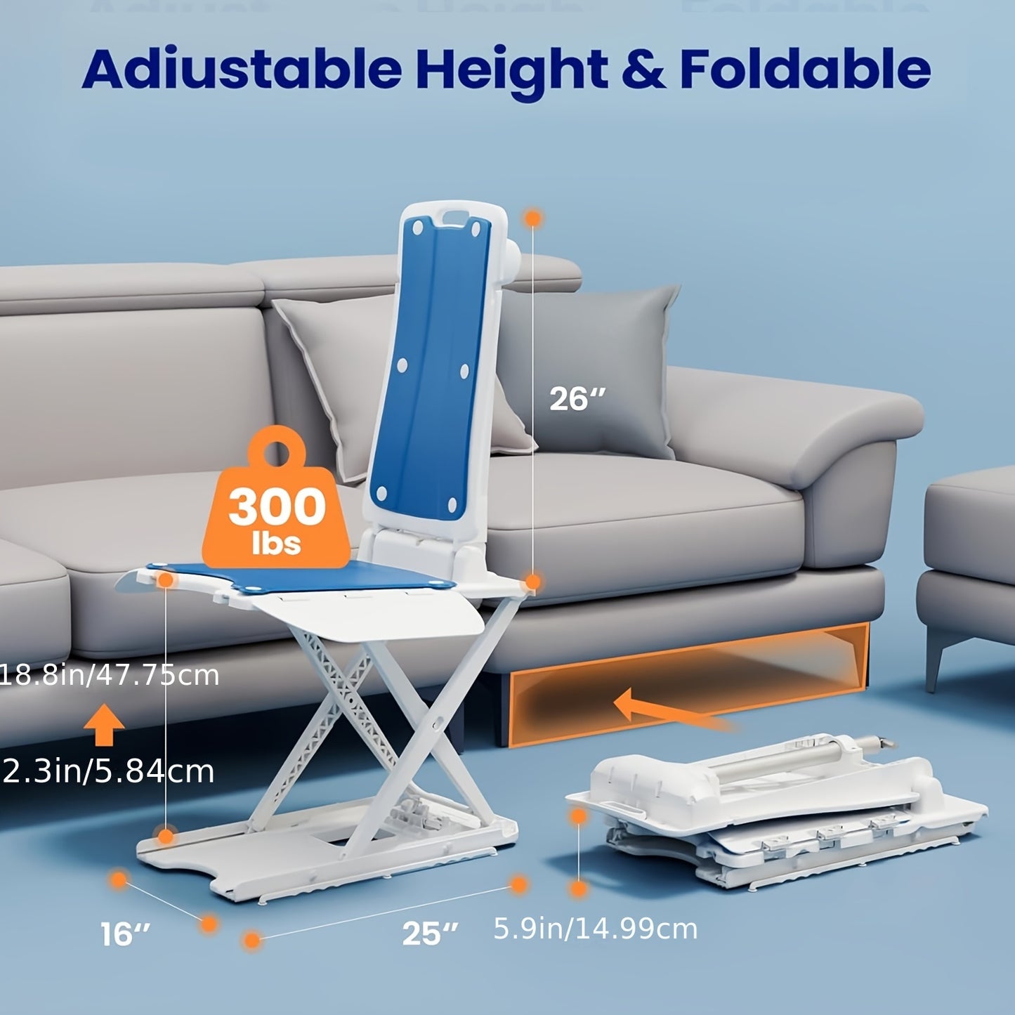 Electric Transfer Lift Chair for Seniors with Remote Control