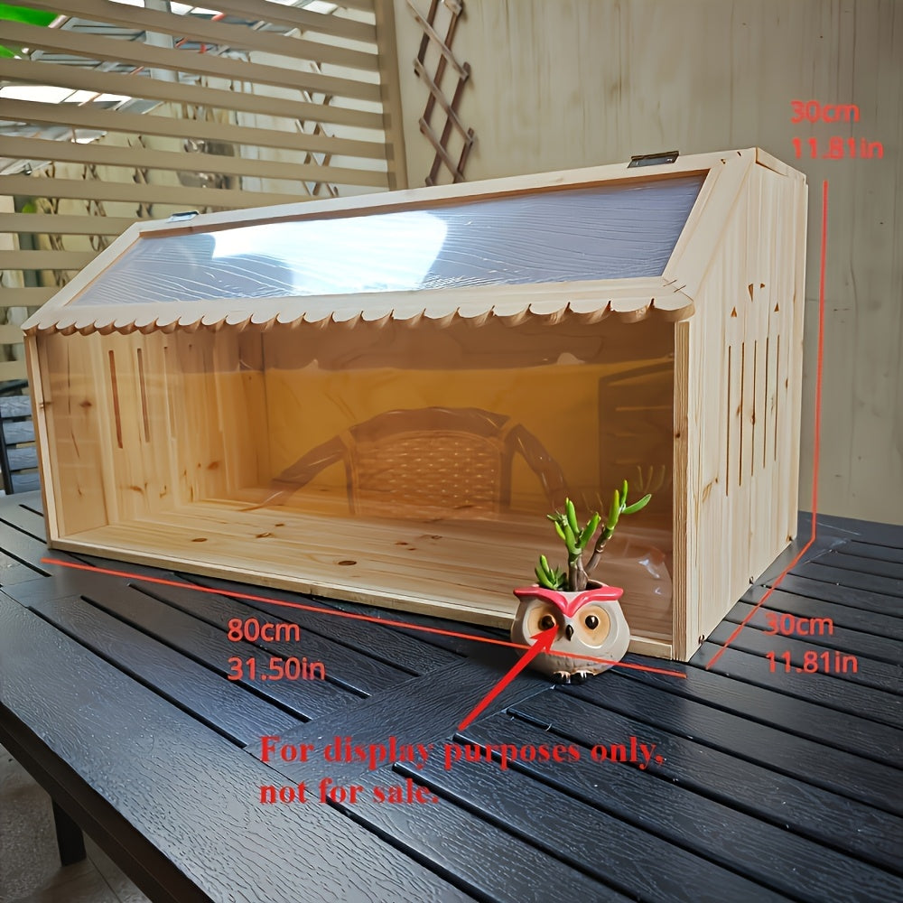 Wooden Insulated Pet Nest Box for Small Animals and Birds