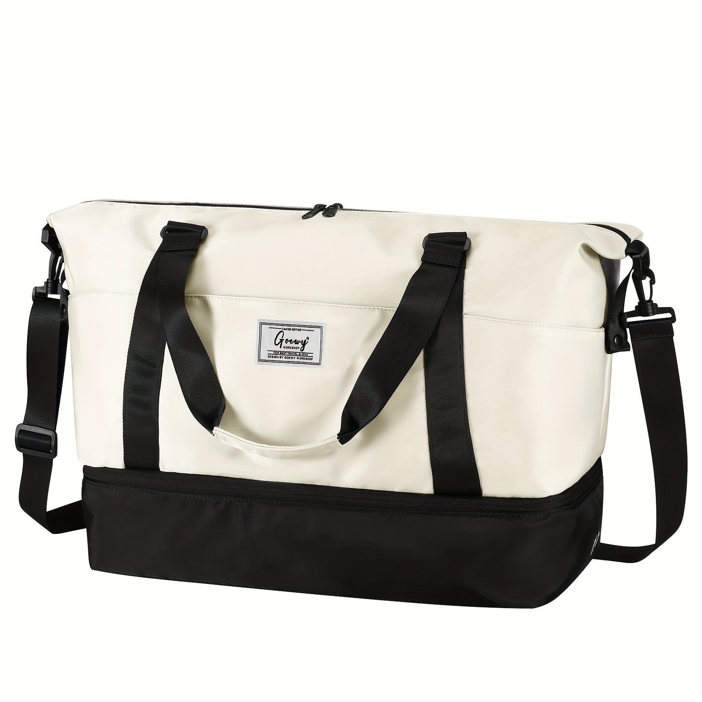 Womens Travel Duffel Bag With Toiletry And Shoe Compartment