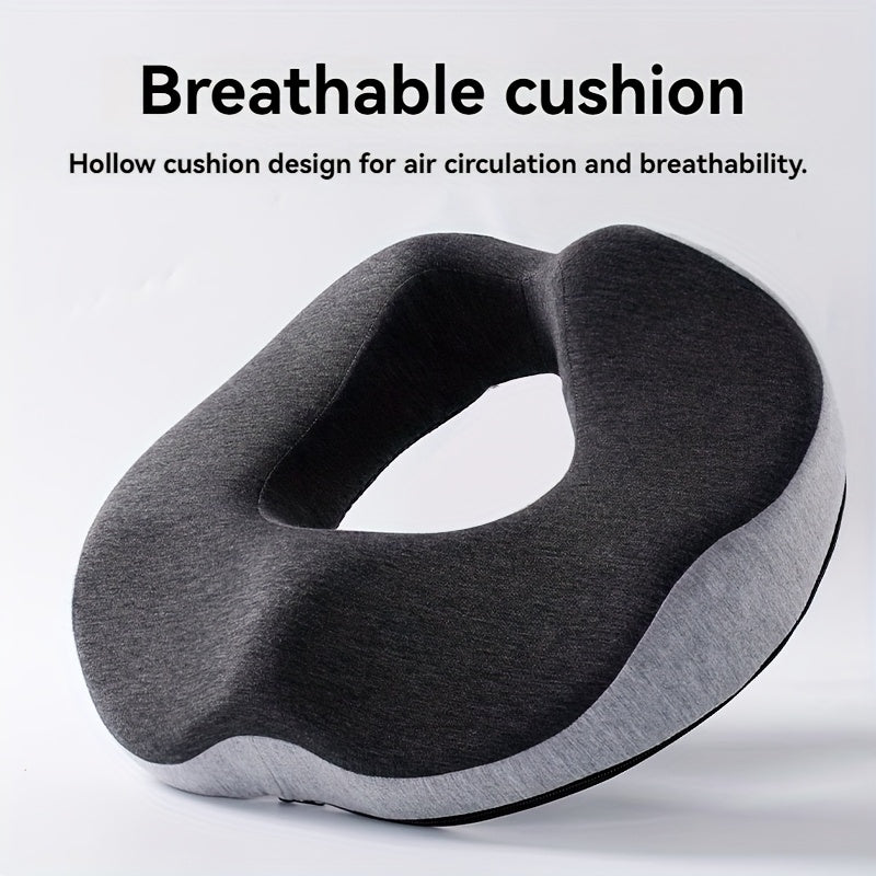 Ergonomic Memory Foam Pressure Relief Seat Cushion for Comfort