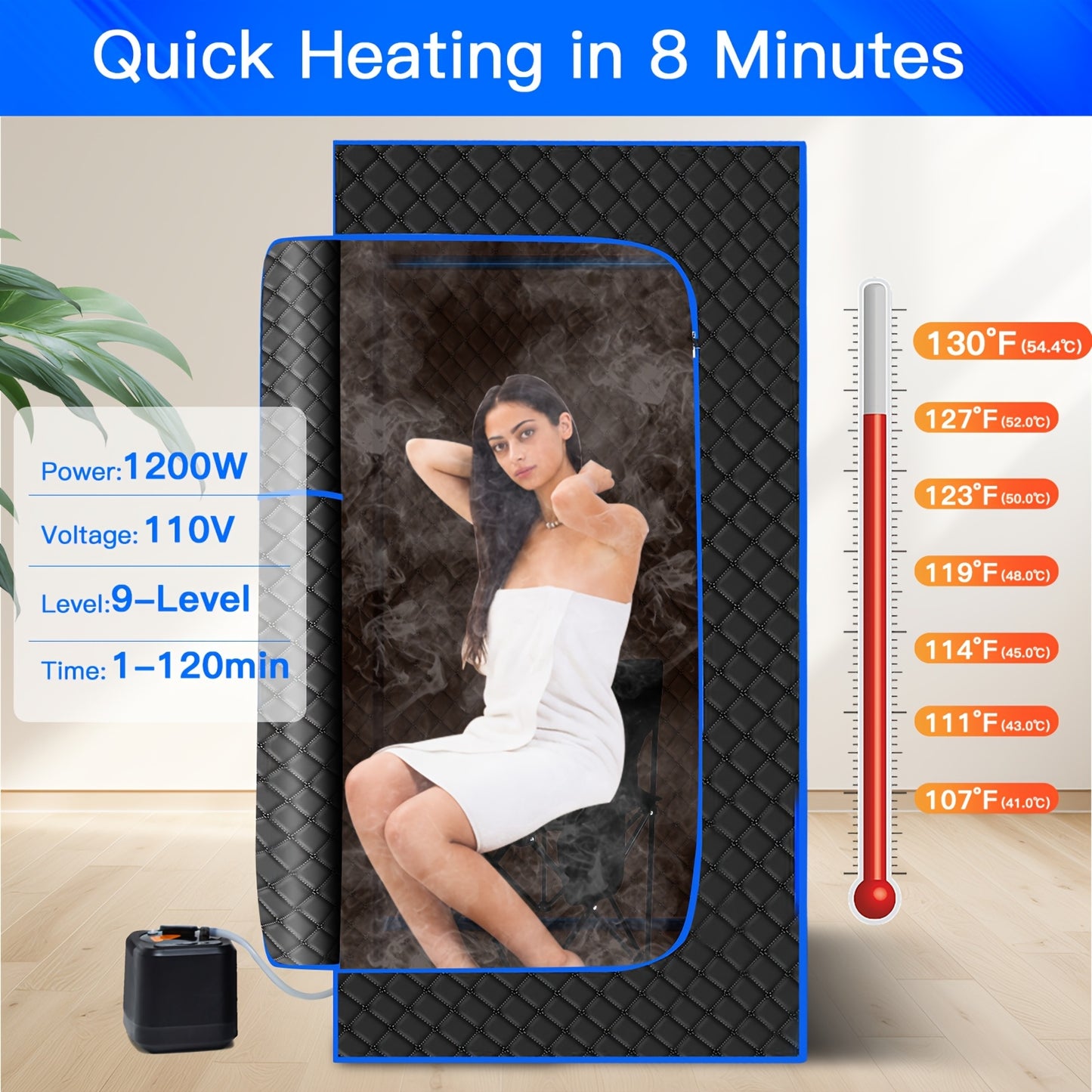 Portable Home Sauna Box for Relaxation and Wellness