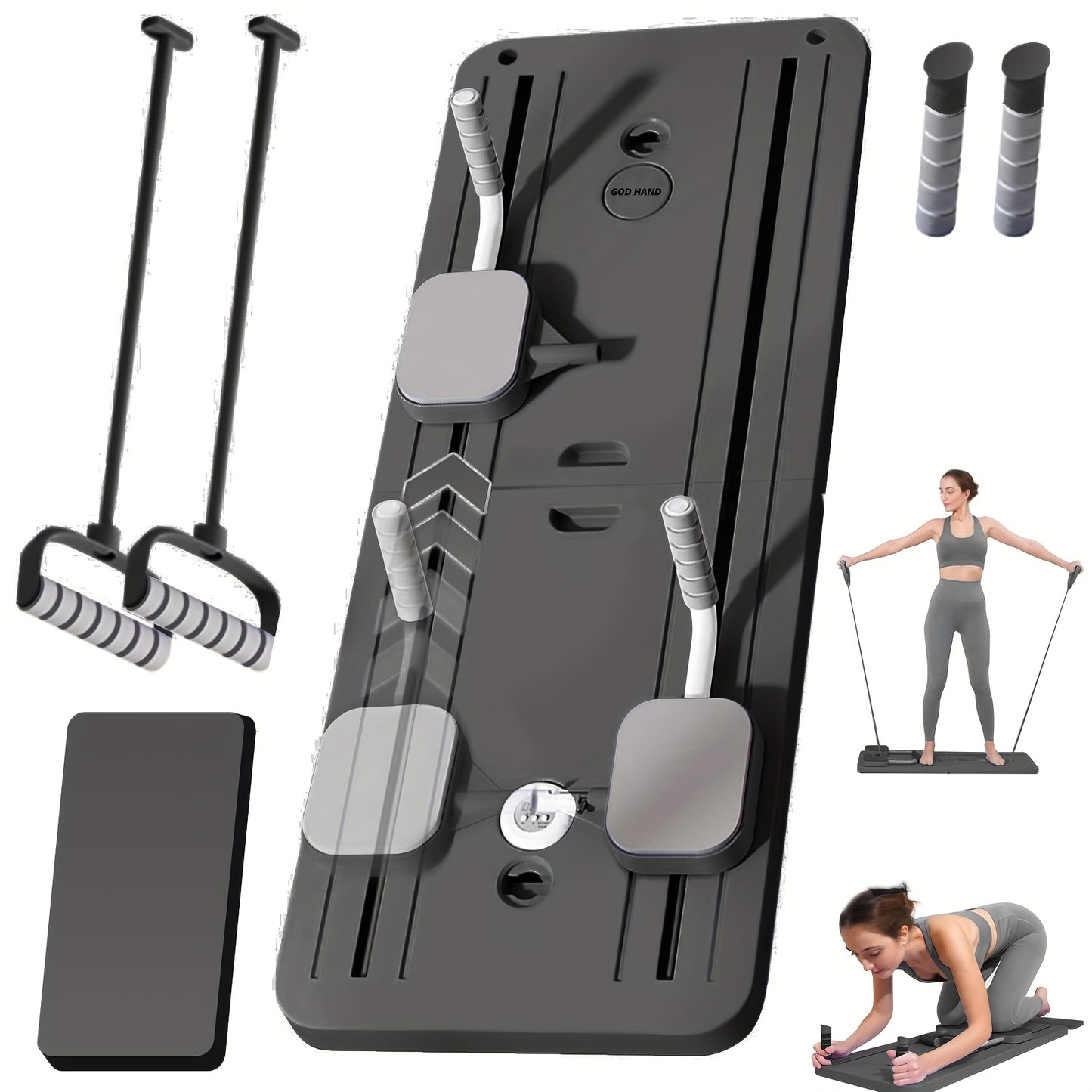 5 In 1 Portable Pilates Reformer Board for Home Workouts