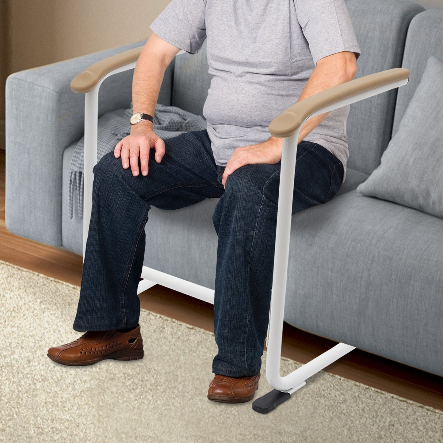 Sturdy Chair Stand Assist Safety Grab Bar for Seniors