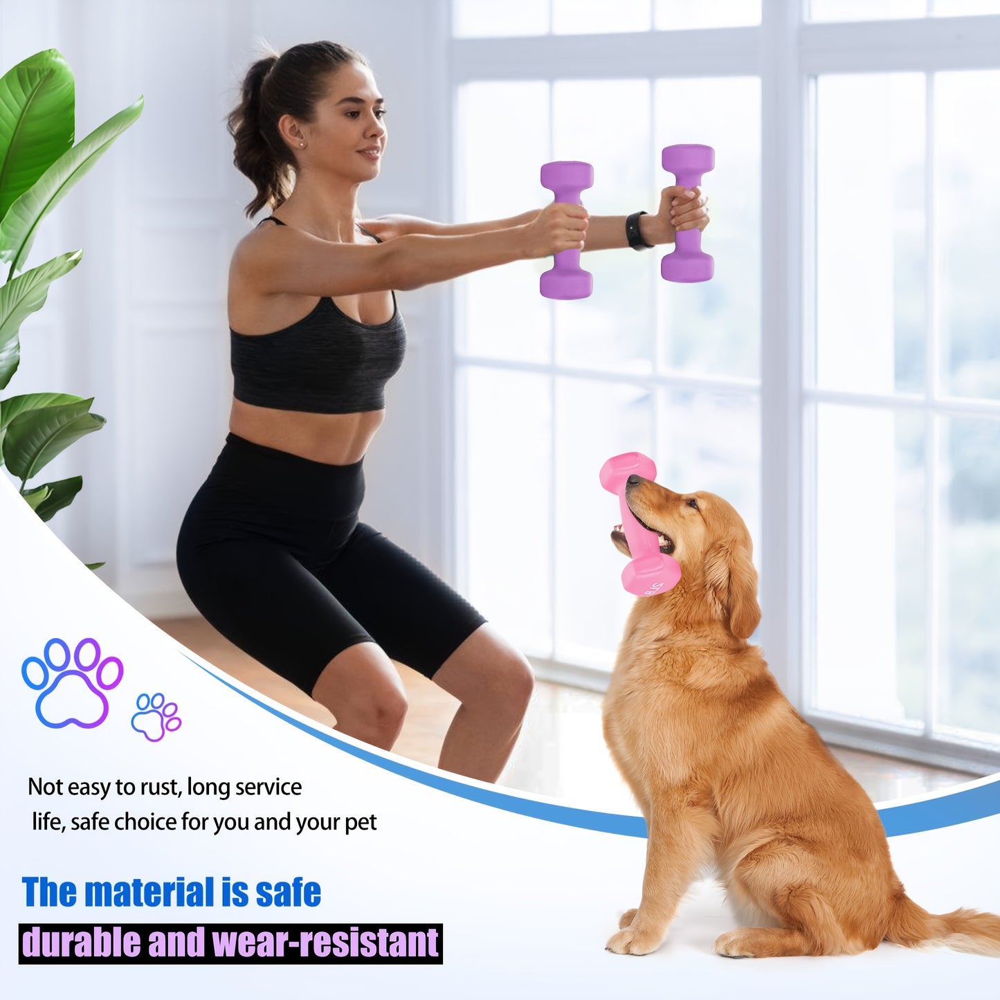 Adjustable Dumbbell Hand Weights Set in Gift Box