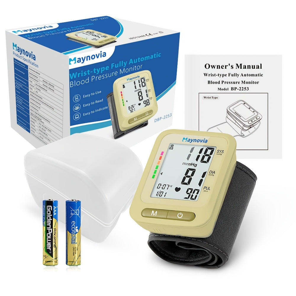 MAYNOVIA Digital Wrist Blood Pressure Monitor for Home Use