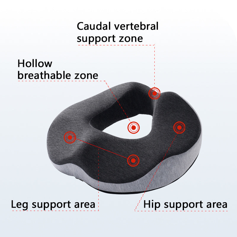 Ergonomic Memory Foam Pressure Relief Seat Cushion for Comfort