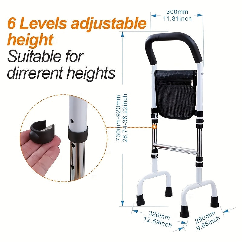 Multi-Purpose Bedside Handrail For Enhanced Safety And Support