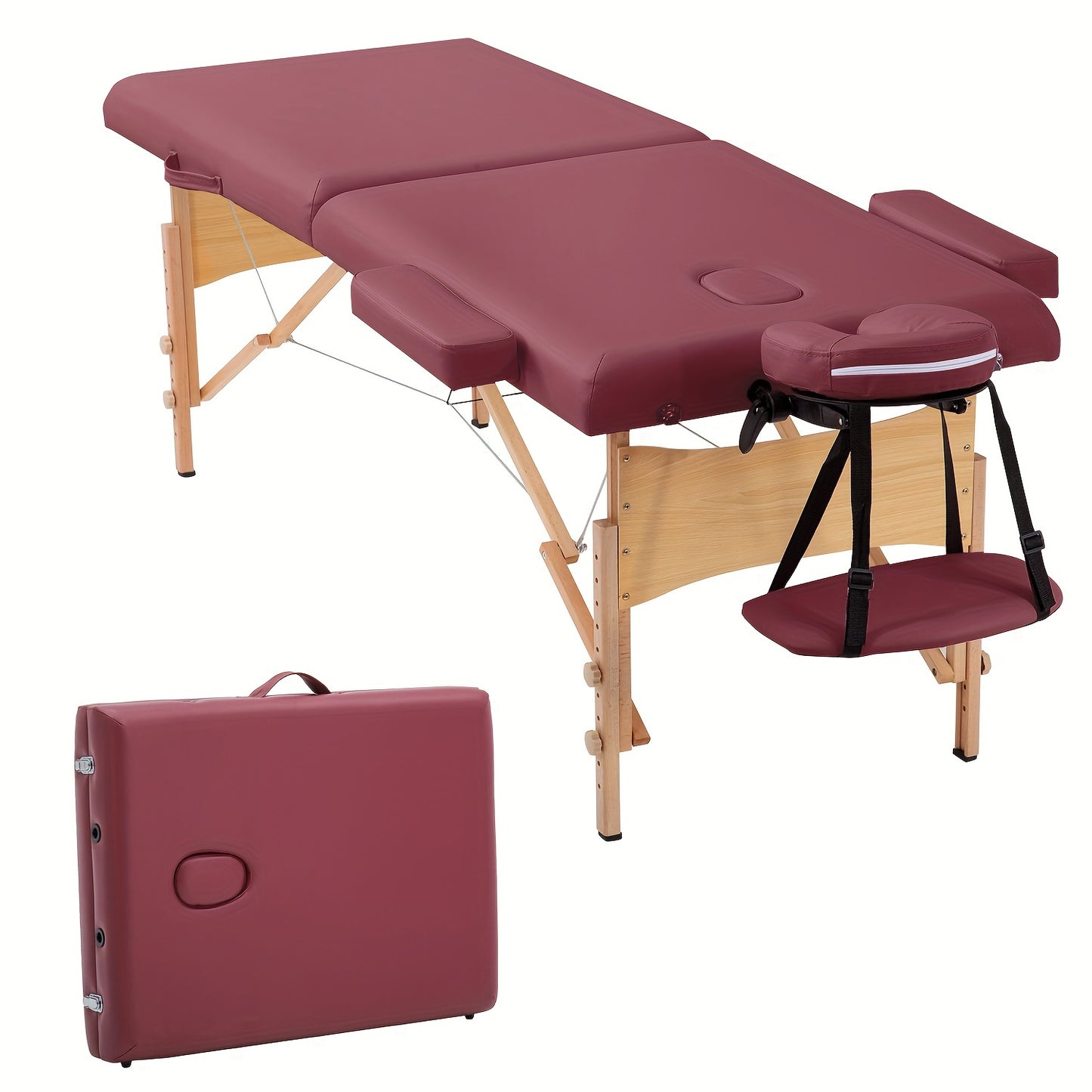 Portable Adjustable Massage Table with Bag for Spa and Tattoo