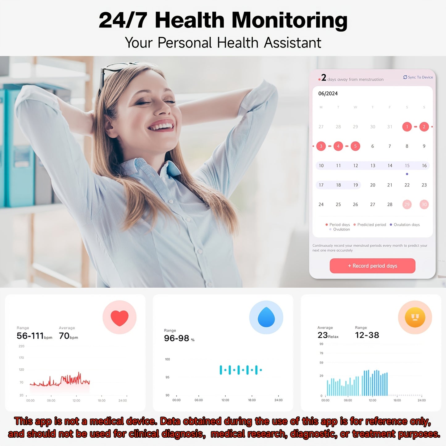 FAWEIO Smart Watch for Women with Fitness Tracker and Alexa