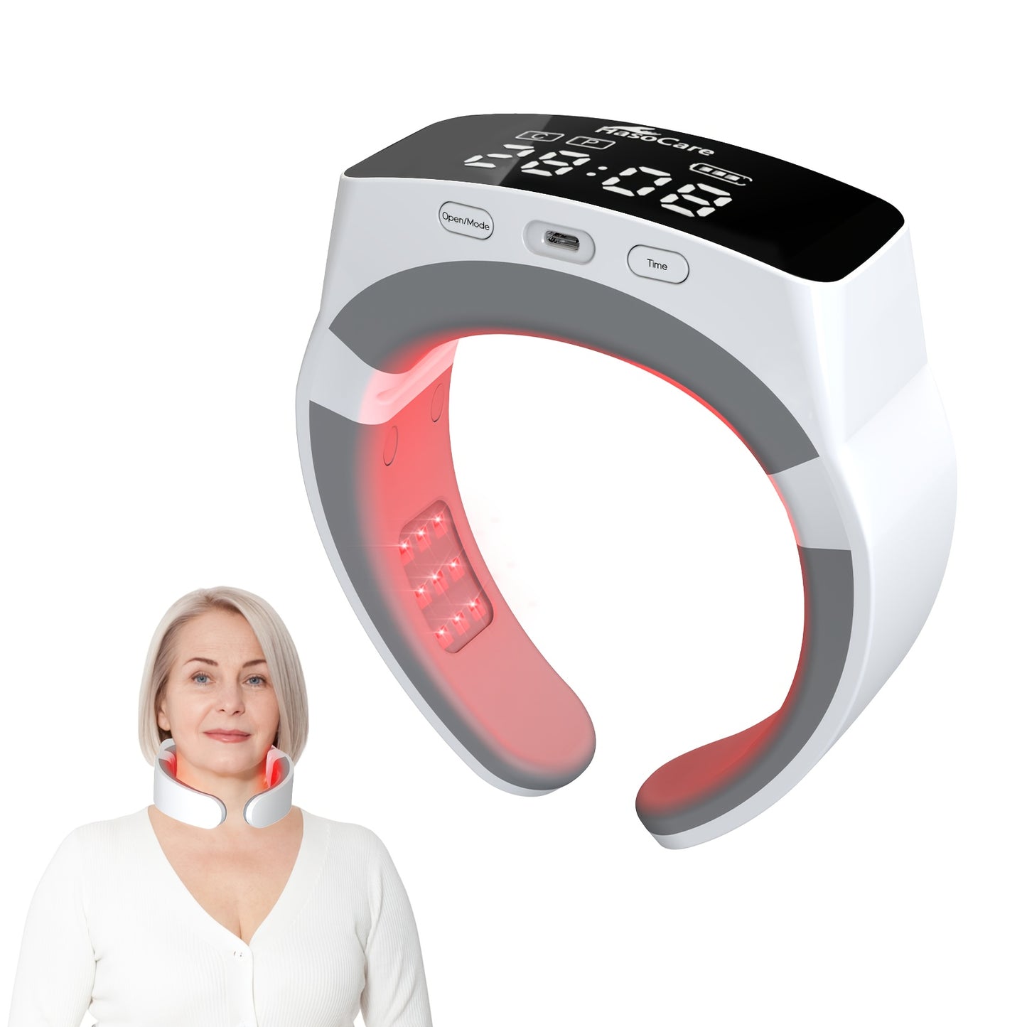 KTS Red Light Therapy Neck Massager for Pain Relief