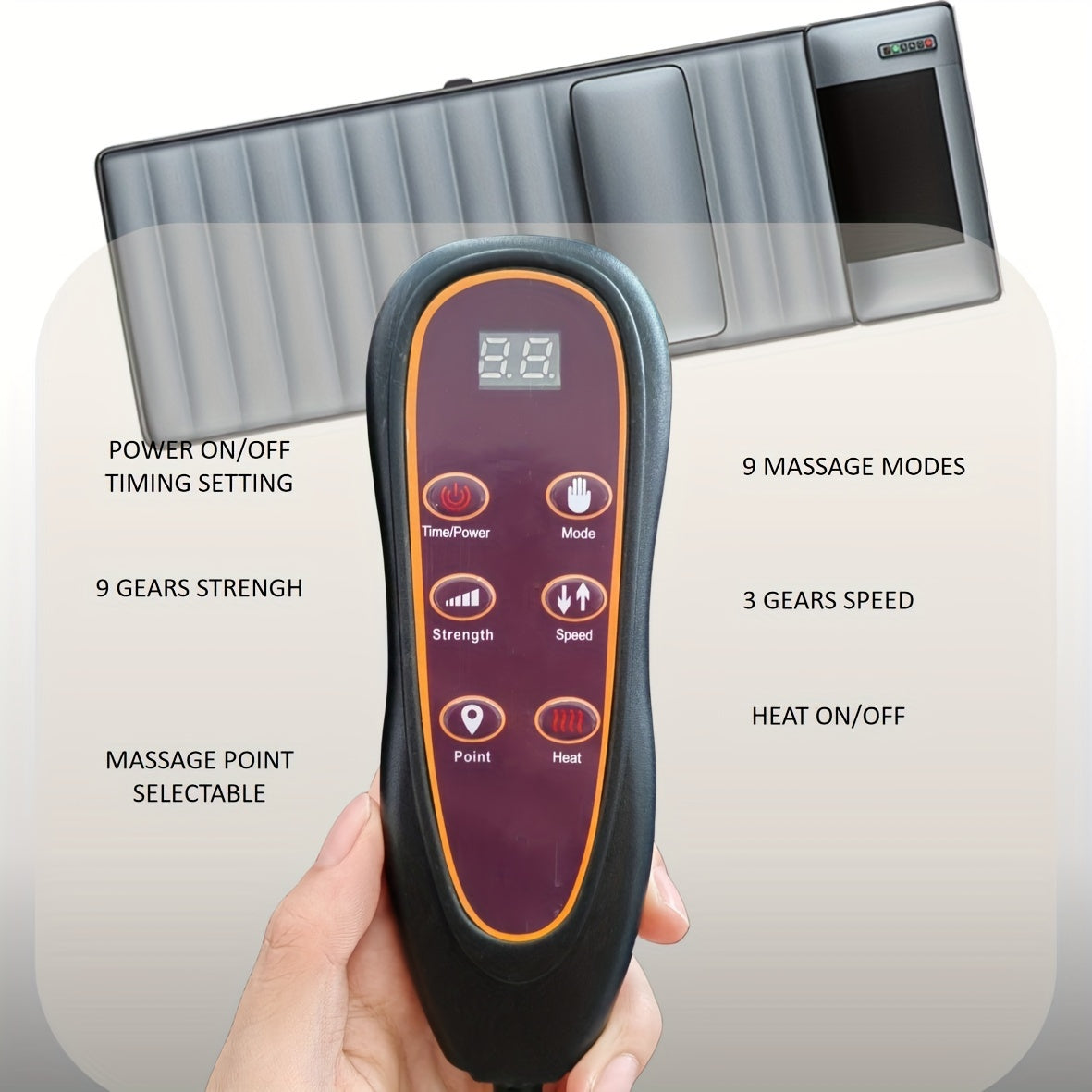 Full Body Acupressure Massage Mattress with Heat Therapy