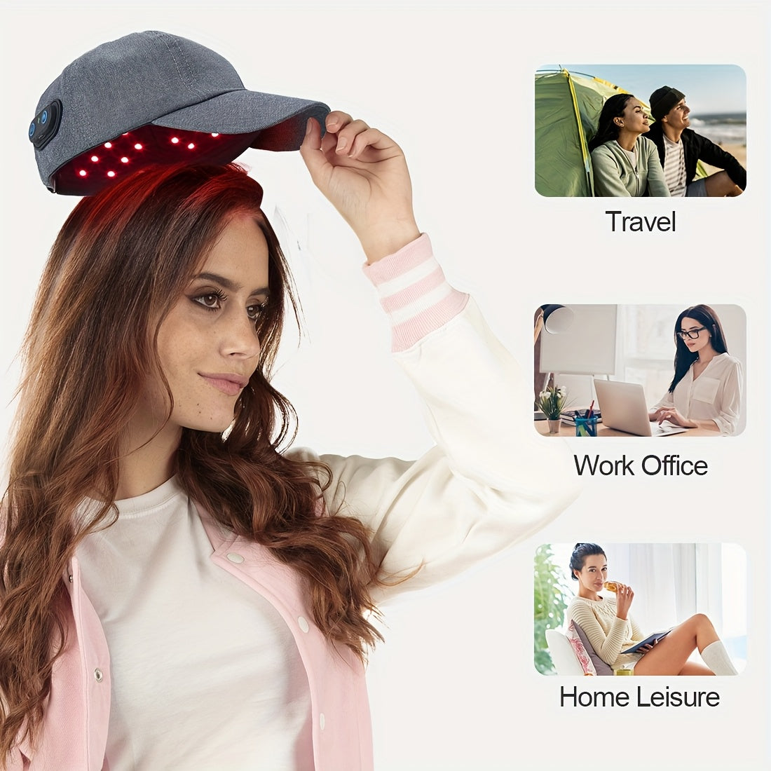 Red Light Therapy Hair Growth Cap for Men and Women