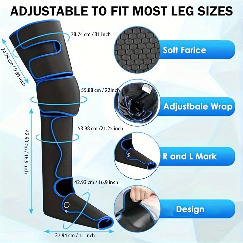 Leg Massager with Air Compression and Vibration for Relaxation