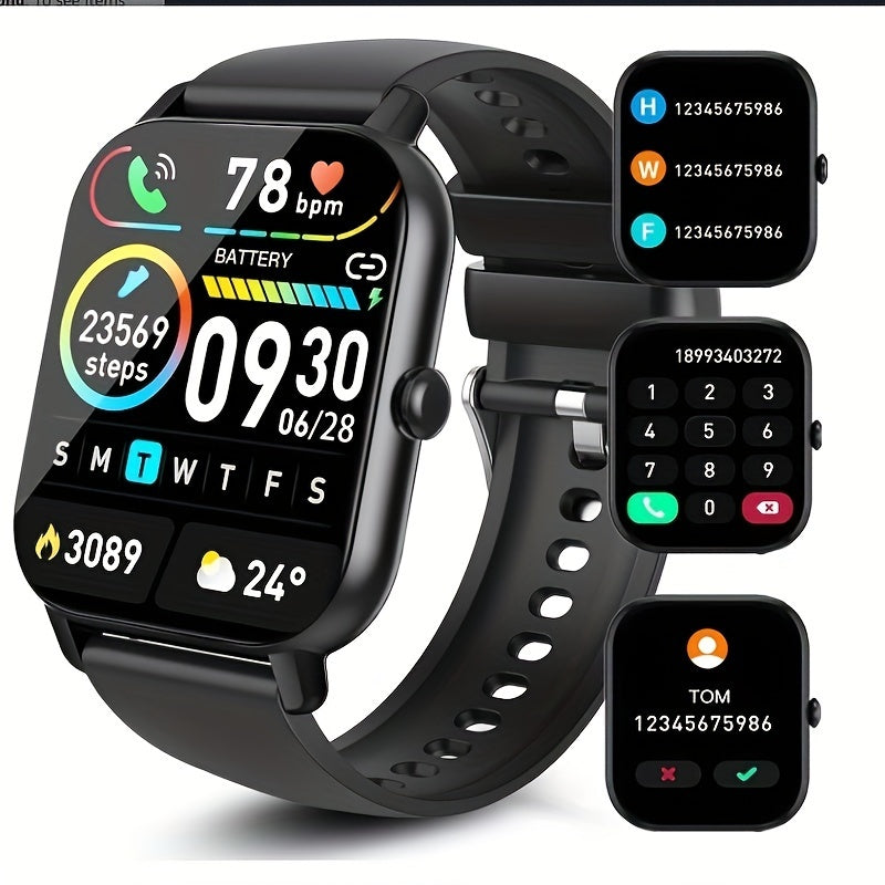 Smart Watch With Call Functionality and Fitness Tracking Features