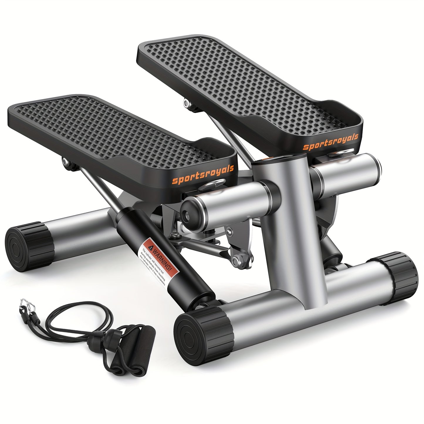 Mini Stair Stepper With Resistance Bands LCD Monitor