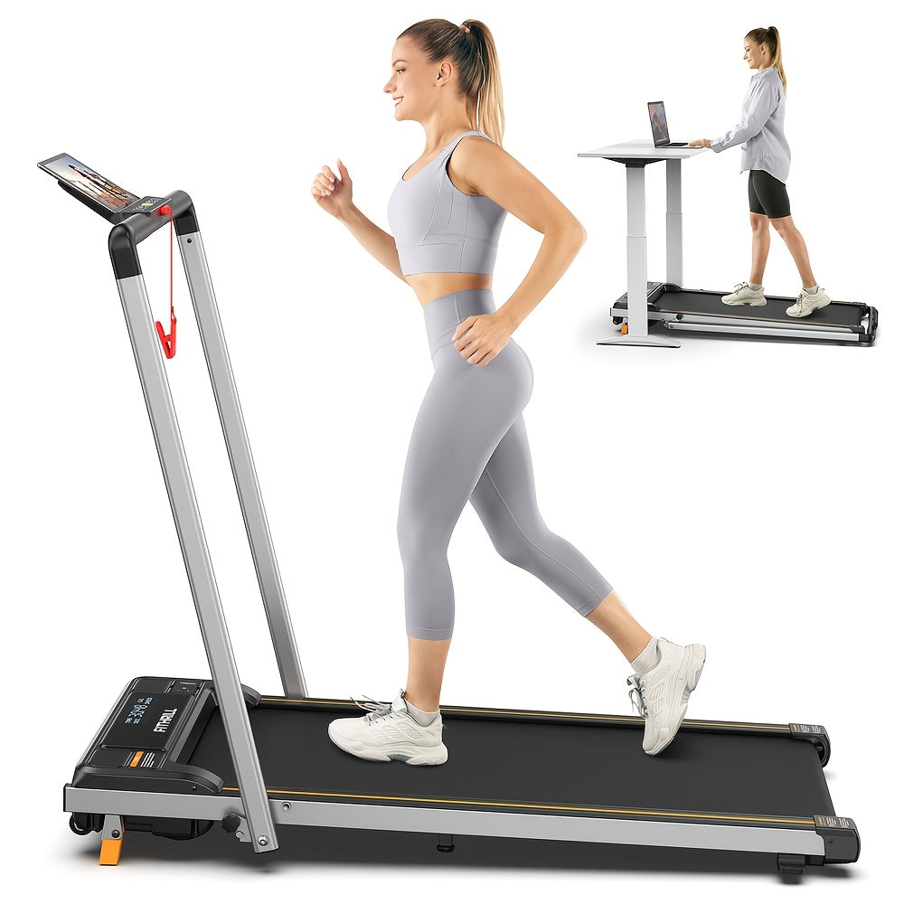 Compact Portable Treadmill With Noise Reduction And LED Display