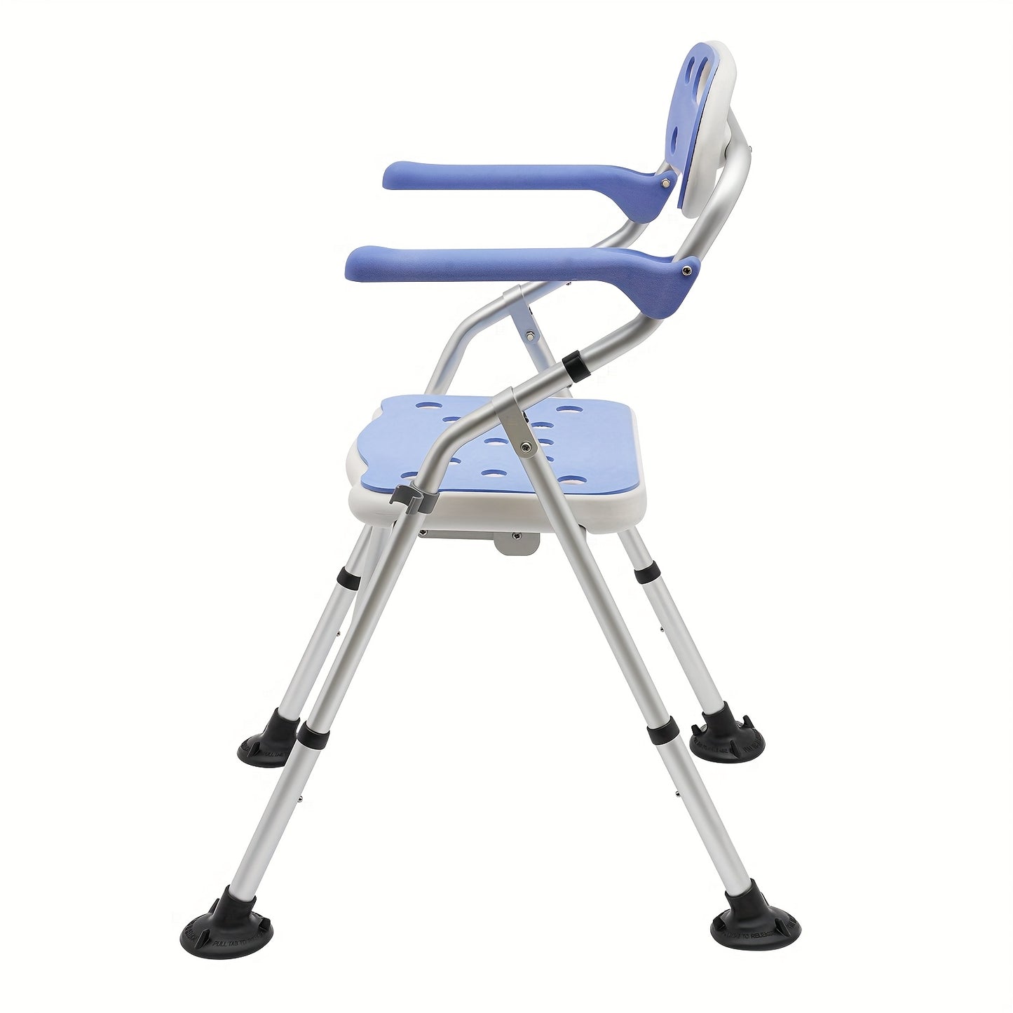Adjustable Folding Shower Seat with Arms for Safety and Comfort