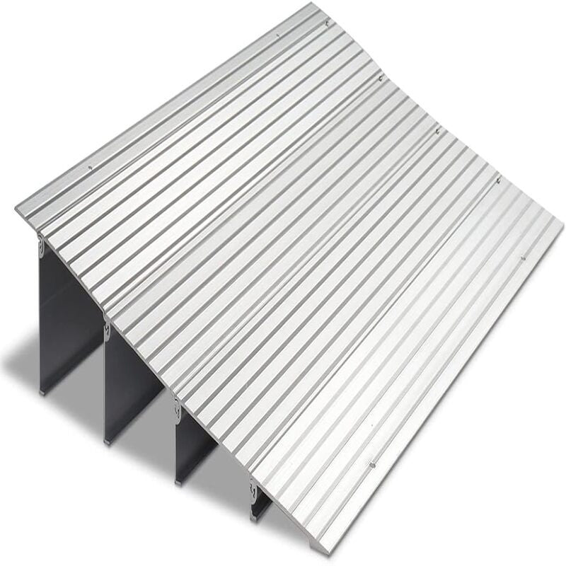 Adjustable Aluminum Alloy Wheelchair Threshold Ramp for Easy Access