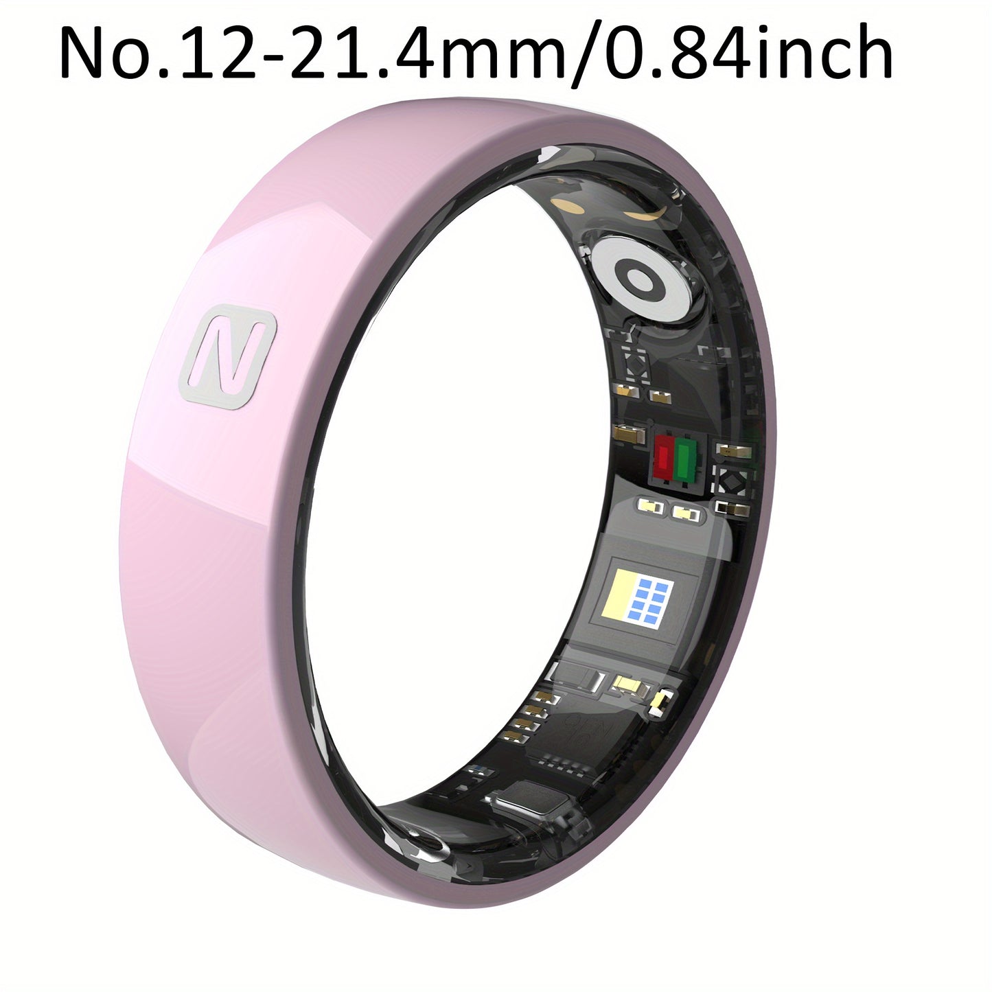 Smart Ring For Men And Women, Crystal Charging Case - Fitness And Sleep Tracker, Step Distance Calorie Monitoring, Multiple Exercise Modes, Magnetic Charging - Stylish Stainless Steel Design, IP68 Waterproof, Holiday Gift