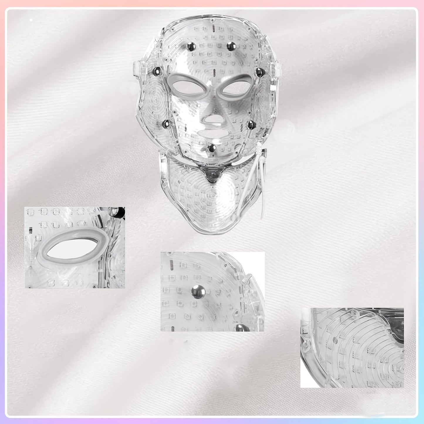 LED Light Therapy Mask for Face and Neck Care