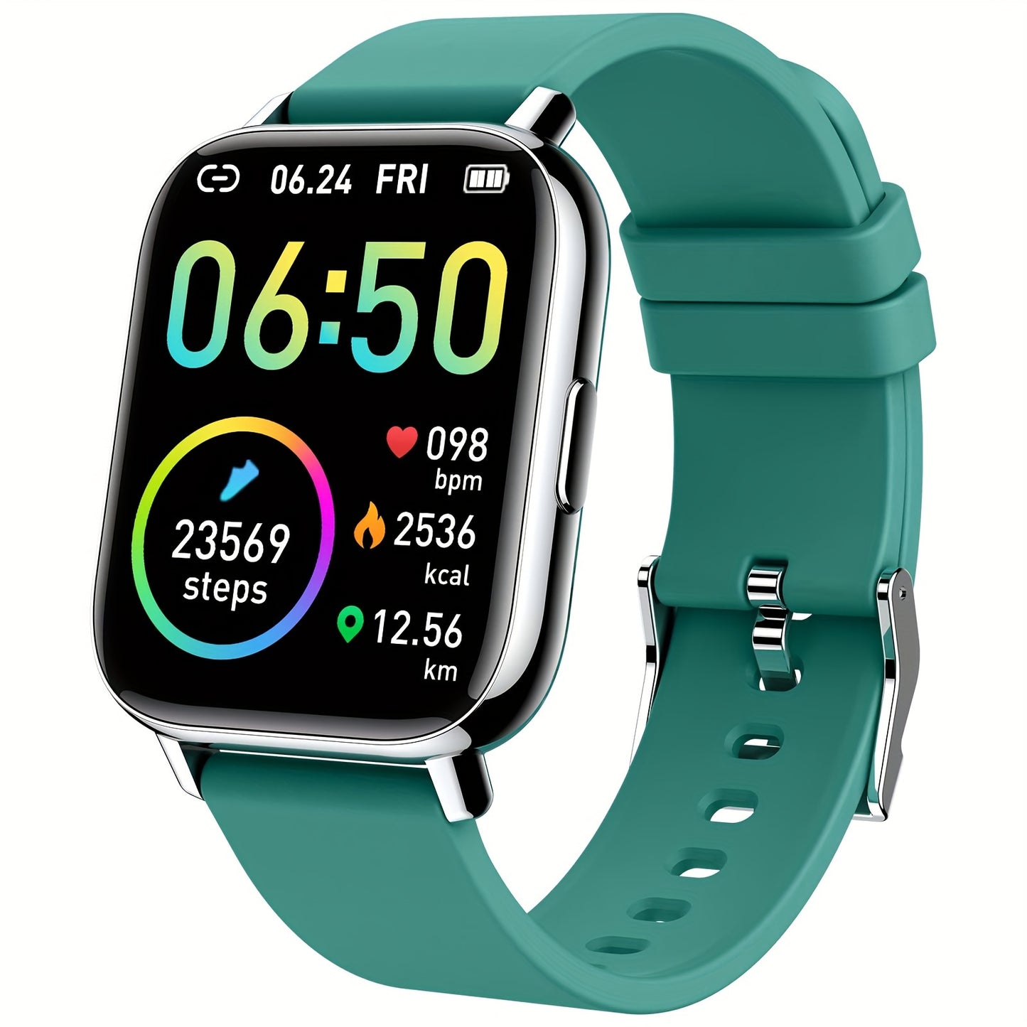 Smartwatch Fitness Tracker With Touch Screen and Sleep Monitor