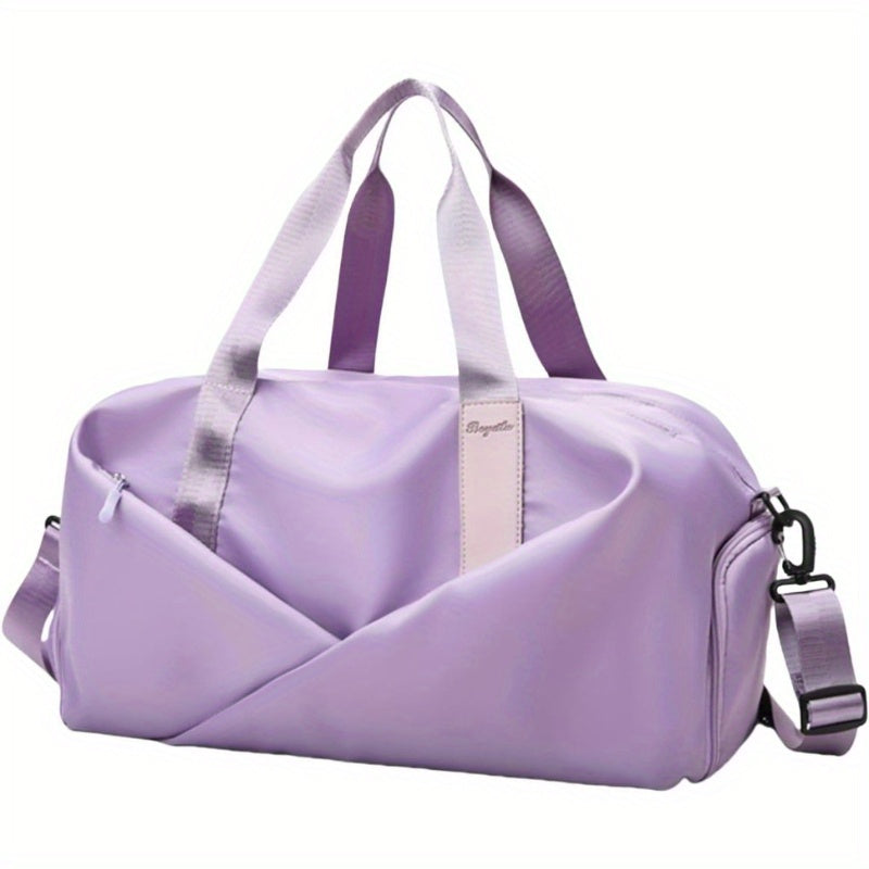 Womens Gym Bag With Dry Wet Separation Shoe Compartment